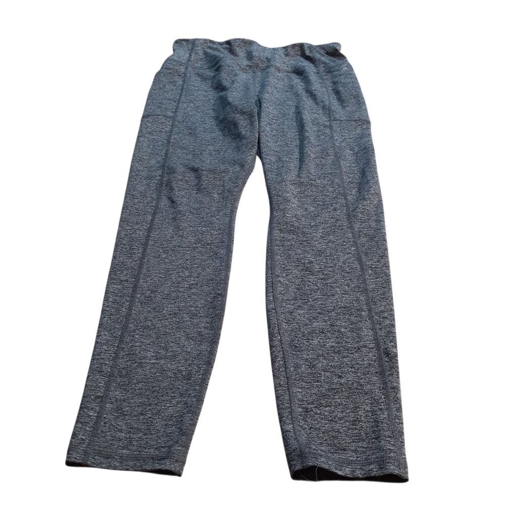 Avia Athletic Leggings Womens Size Large 12-14 Heather Gray High Waist Stretch